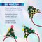 Scunci by Conair Holiday DIY Christmas Headband Kit, Decorate Your Own Holiday Headband, Perfect for Families, Kids and Parties